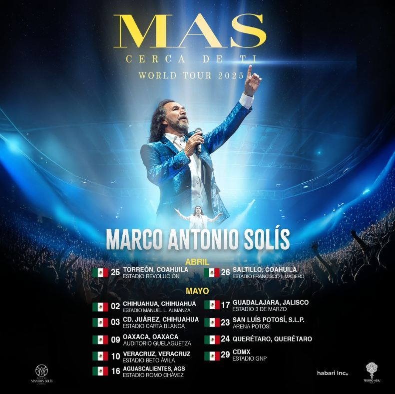 Marco Antonio Solís anuncia gira por México